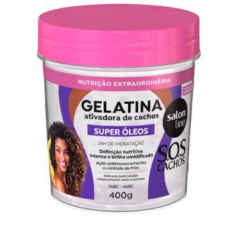 Gelatina Activadora Super Oleos Cachos Salon Line