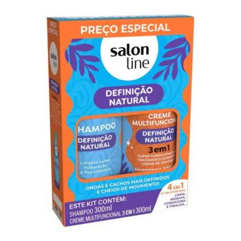 Kit Definición Natural Shampoo + Acondicionador 2 Piezas Salon Line